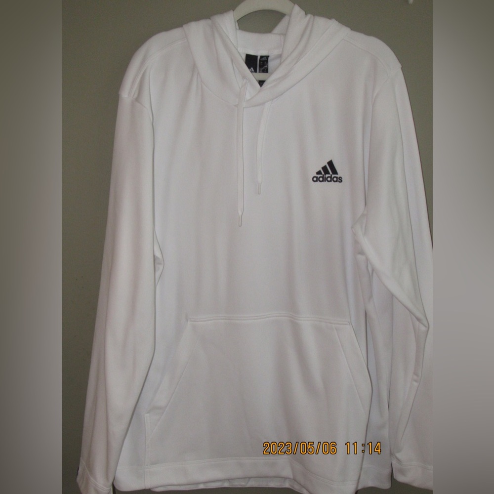 adidas brand new white hoodie